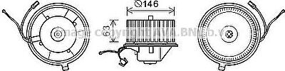 Prasco VW8349 электродвигатель, вентиляция салона на VW GOLF III (1H1)