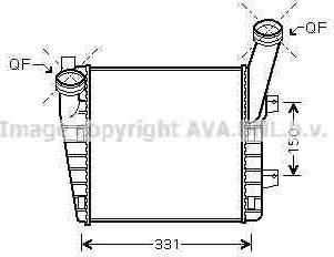 Prasco VWA4263 интеркулер на VW TOUAREG (7P5)