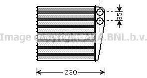 Prasco VWA6229 теплообменник, отопление салона на VW PASSAT CC (357)