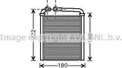 Prasco VWA6256 теплообменник, отопление салона на VW PASSAT CC (357)