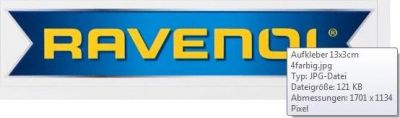 RAVENOL 2200000056702 Наклейка 13*3 см