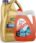 RAVENOL 2200000065155 Набор EFS EcoFullSynth SAE 0W-20 ( 4л) new+ Ice Tiger -30 (5л)