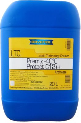 RAVENOL 4014835756120 Антифриз готовый к прим. лила LTC Lobrid Technology Coolant Premix -40° C12++ (20 л)
