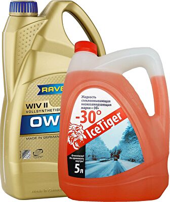 RAVENOL 4014835841758 Набор WIV SAE 0W-30 ( 5л) new + Ice Tiger -30 (5л)