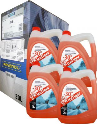 RAVENOL 4014835841840 Набор ECS EcoSynth SAE 0W-20 ( 20л) ecobox + Ice Tiger -30 (5л)*4