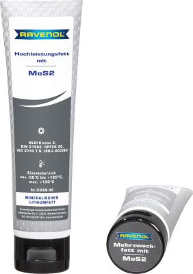 RAVENOL 4014835847422 Смазка Hochleistungsfett m.MOS 2 (0.1кг)