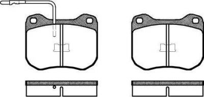 Remsa 0001.02 комплект тормозных колодок, дисковый тормоз на PEUGEOT 505 Break (551D)