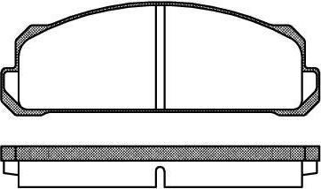 Remsa 0022.40 комплект тормозных колодок, дисковый тормоз на TOYOTA CARINA II (_T17_)