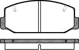 Remsa 0075.40 комплект тормозных колодок, дисковый тормоз на TOYOTA COROLLA (KE)