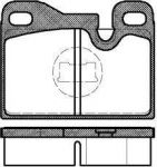 Remsa 0130.00 комплект тормозных колодок, дисковый тормоз на PORSCHE 928