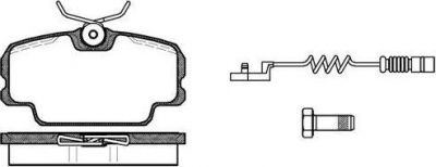 REMSA колодки дисковые п. MB W201 1.8/2.0/2.0D/2.5D 82-93 без ABS (014502)