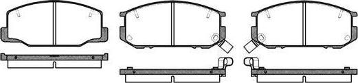 Remsa 0152.12 комплект тормозных колодок, дисковый тормоз на TOYOTA PREVIA (TCR2_, TCR1_)