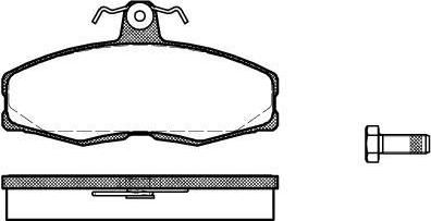 REMSA Колодки передние SKODA Fel/Fan (6U0698151E, 0154.00)