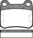 REMSA Колодки задние MB W201/W202/W124 /61.7x54.25/t=15.5mm (4209820, 0157.10)