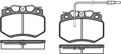 Remsa 0170.02 комплект тормозных колодок, дисковый тормоз на PEUGEOT 205 фургон