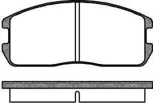 Remsa 0175.00 комплект тормозных колодок, дисковый тормоз на MITSUBISHI LANCER IV (C6_A, C7_A)