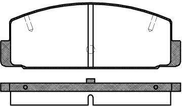 REMSA Колодки задние MAZDA 6 02->/323 98-04/626 97-02 (GGYM2643Z, 0179.20)