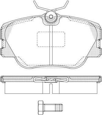 REMSA Колодки передние MB W124 (4209920, 0189.00)