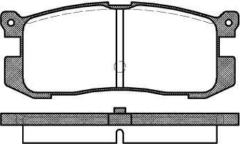 Remsa 0272.00 комплект тормозных колодок, дисковый тормоз на MAZDA 626 III Station Wagon (GV)