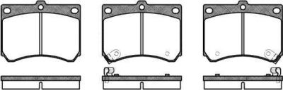 REMSA Комплект тормозных колодок, диско (0333.02)