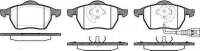 REMSA Колодки передние VAG A3/Octavia/Golf IV 1.8T/2.0/2.3L+1.9TDI ->2010 (8N0698151A, 0390.41)