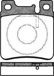 REMSA Колодки задние MB W140/202AMG/210/W220 5.0-6.0 (24208020, 0407.00)