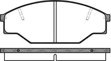 Remsa 0412.00 комплект тормозных колодок, дисковый тормоз на TOYOTA CAMRY (_V2_)