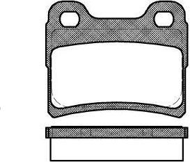 Remsa 0417.10 комплект тормозных колодок, дисковый тормоз на FORD ESCORT VII седан (GAL, AFL)