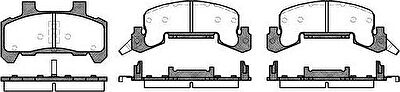 Remsa 0526.02 комплект тормозных колодок, дисковый тормоз на CHEVROLET CORSICA (1_69)