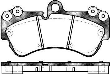 REMSA Колодки передние PORSCHE Cayenne/VW Touareg ->10 /Type Brembo (7L0698151H, 0994.00)