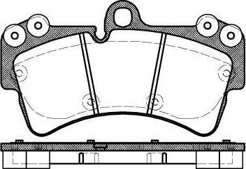 REMSA Колодки передние PORSCHE Cayenne/VW Touareg 190x106.4 (7L0698151P, 0995.00)