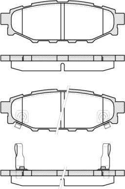 Remsa 1136.12 комплект тормозных колодок, дисковый тормоз на TOYOTA GT 86 купе (ZN6_)