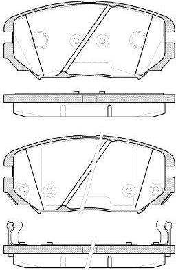 Remsa 1204.12 комплект тормозных колодок, дисковый тормоз на HYUNDAI TUCSON (JM)