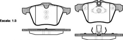 REMSA Колодки передние FORD S-Max 07->/VOLVO S80 II/JAGUAR S-Type 02-> (1405511, 1217.00)