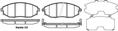 REMSA колодки дисковые п. Chevrolet Epica 2.0-2.5i/2.0D 05> (122302)