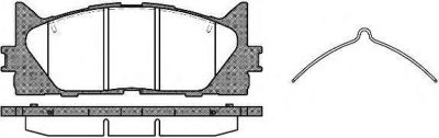 REMSA 1233 00_=GDB3429=D2270-01 [0446533450] !колодки дисковые п. Toyota Camry ACV 40/45 06> (123300)