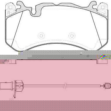 Remsa 1300.30 комплект тормозных колодок, дисковый тормоз на AUDI A7 Sportback (4GA, 4GF)