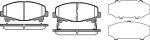 REMSA колодки дисковые п. Honda Accord 2.0/2.4 08> (139002)