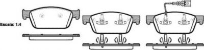 REMSA колодки дисковые п. VW T5 2.0TDi 09> (144001)