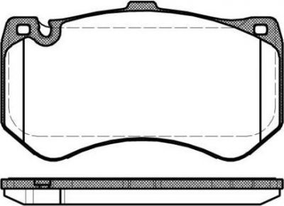 REMSA 1455 00_[A0064200720] !колодки дисковые п. MB W212 6.3 E63 AMG 09> (145500)