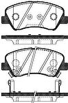 REMSA Колодки тормозные передние, комплект KIA Rio III (1488.02)