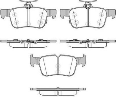 Remsa 1551.12 комплект тормозных колодок, дисковый тормоз на FORD GALAXY