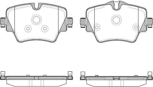 REMSA 1625 08_колодки дисковые передние! 2/X1 F45/F46 14> (162508)
