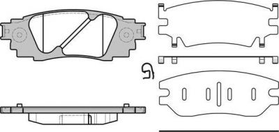 Remsa 1636.10 комплект тормозных колодок, дисковый тормоз на LEXUS RX (AGL2_, GGL2_)