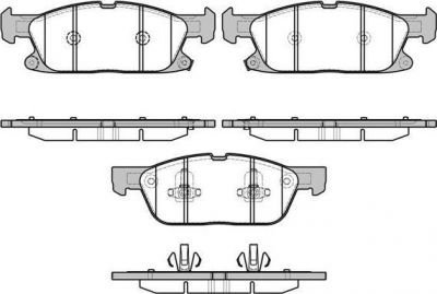 Remsa 1657.02 комплект тормозных колодок, дисковый тормоз на FORD GALAXY