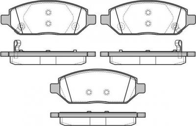 Remsa 1674.02 комплект тормозных колодок, дисковый тормоз на OPEL KARL