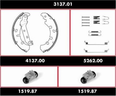 Remsa 3137.01 комплект тормозов, барабанный тормозной механизм на FORD FUSION (JU_)