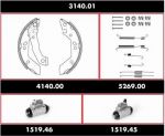 Remsa 3140.01 комплект тормозов, барабанный тормозной механизм на HYUNDAI ACCENT II седан (LC)