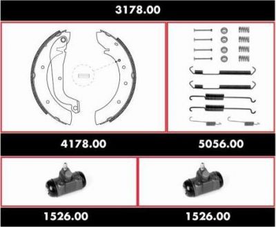 Remsa 3178.00 комплект тормозов, барабанный тормозной механизм на FIAT DUCATO c бортовой платформой/ходовая часть (290)