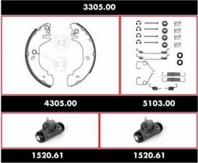 Remsa 3305.00 комплект тормозов, барабанный тормозной механизм на FORD TRANSIT c бортовой платформой/ходовая часть (E_ _)